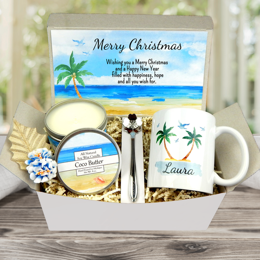 Christmas Gift Box with Personalized Coffee Mug and Heartfelt Message