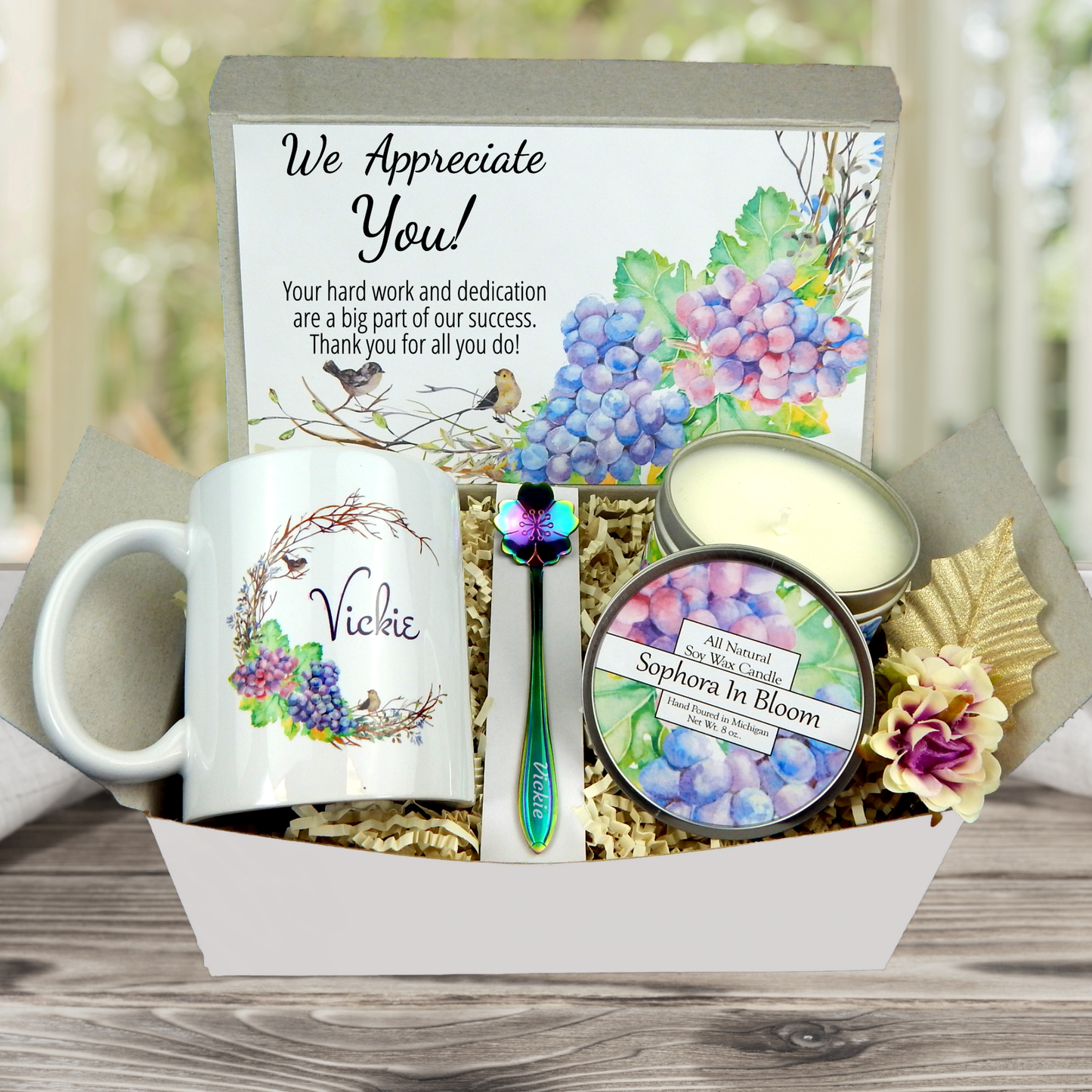Employee Appreciation Day Gift Basket for Women