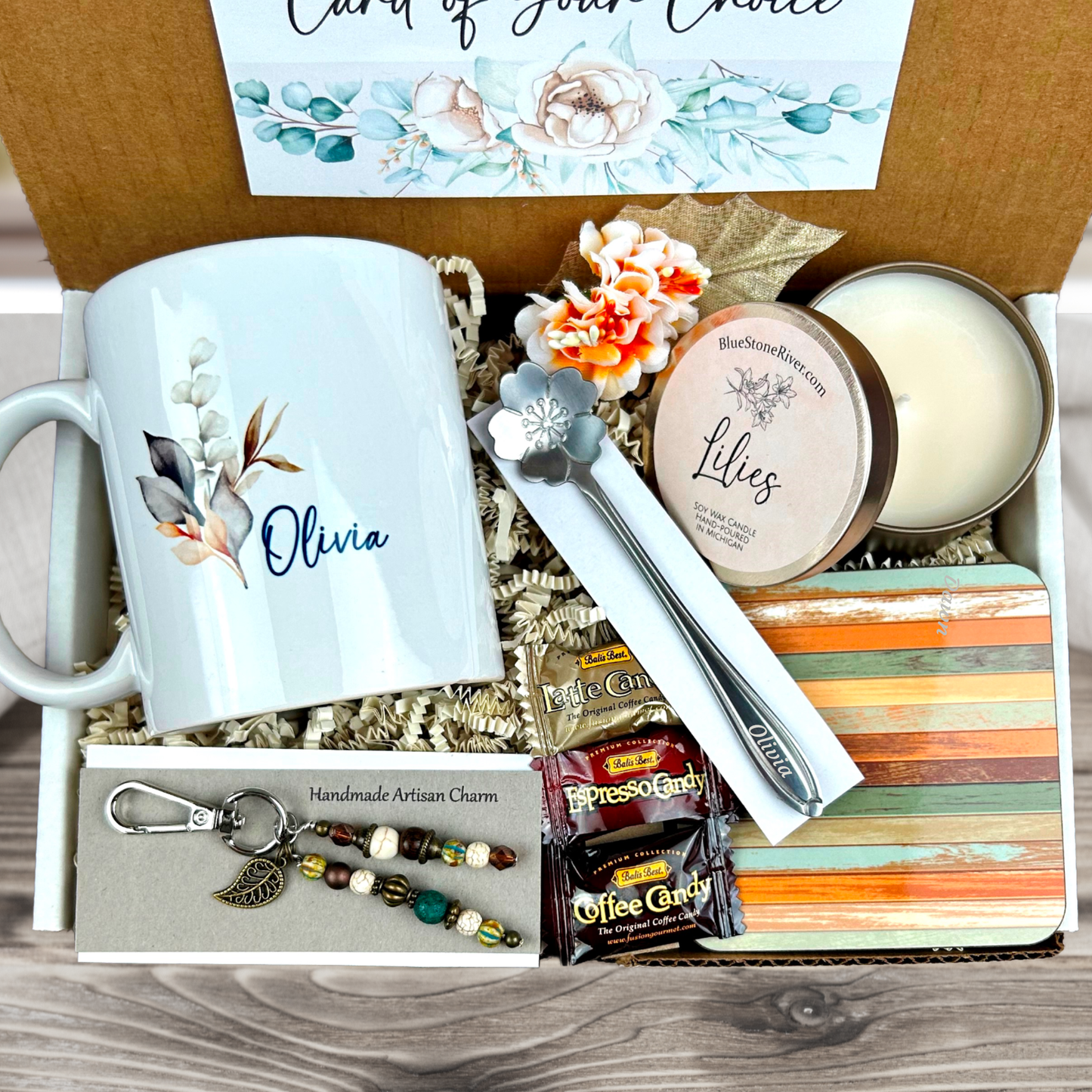 natural design All-in-one gift box for women with personalized touch