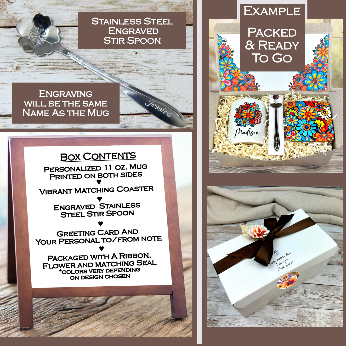 Autumn Birthday Gift with Personalized Mug - More Design Choices