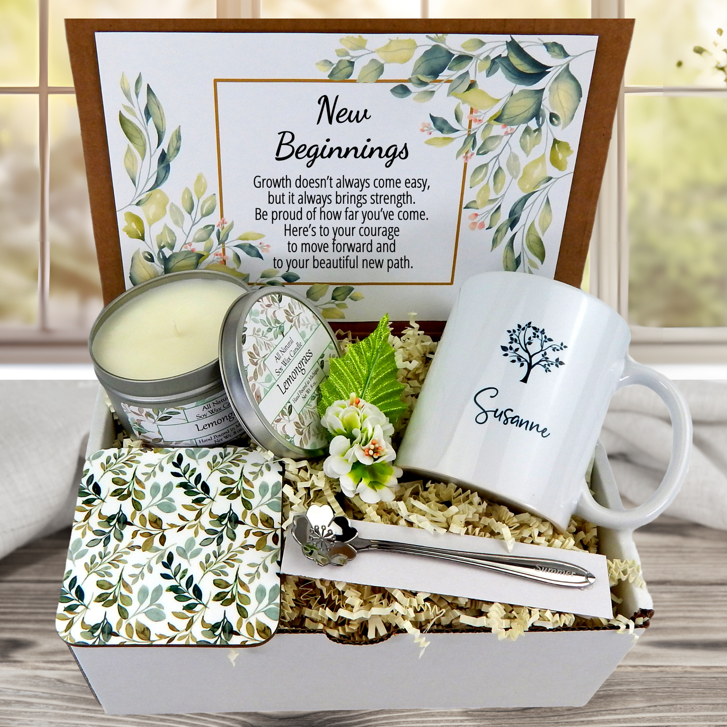 New Beginnings Gift Basket - Gift for Starting Over