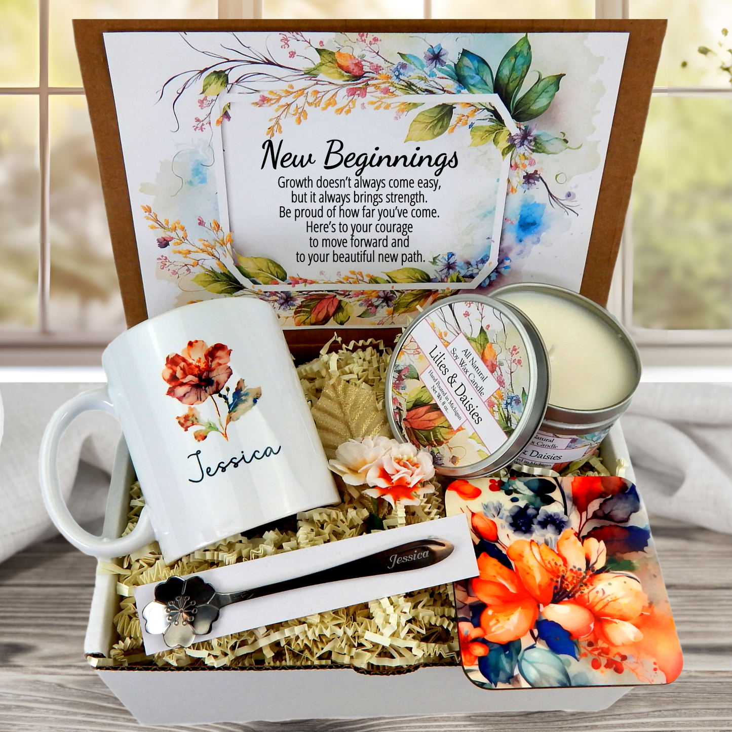 New Beginnings Gift Basket - Gift for Starting Over