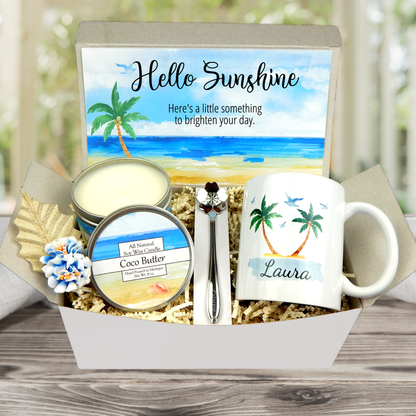 Hello Sunshine Gift Box with Personalized Mug