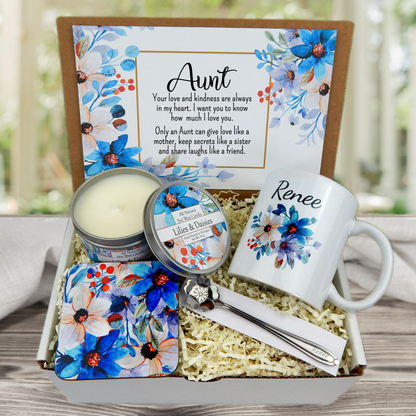 Personalized Coffee Gift Basket for your Aunt