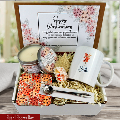 workiversary personalized gift box for women