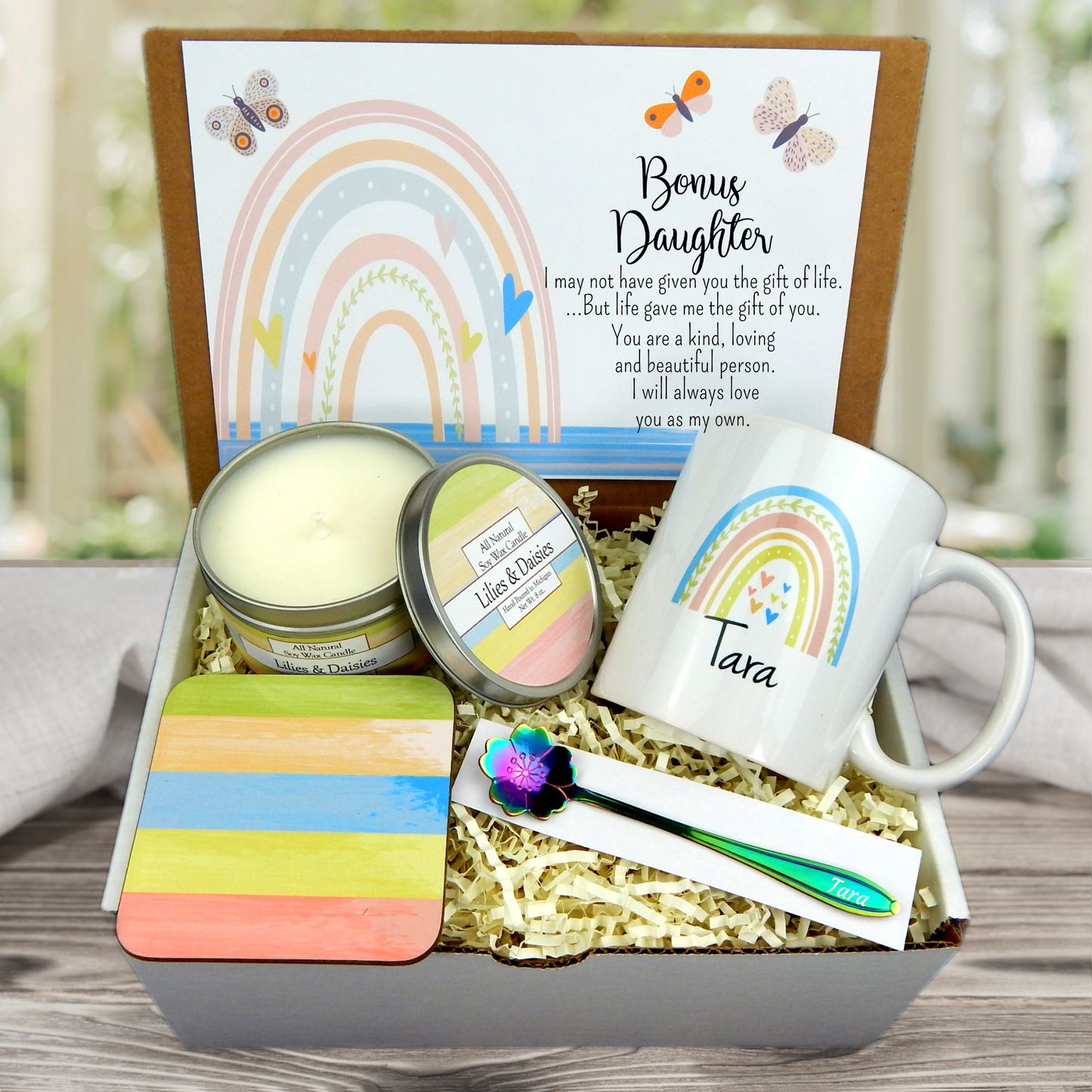 Step Daughter Gift Basket - Personalized Gift for Bonus Daughter