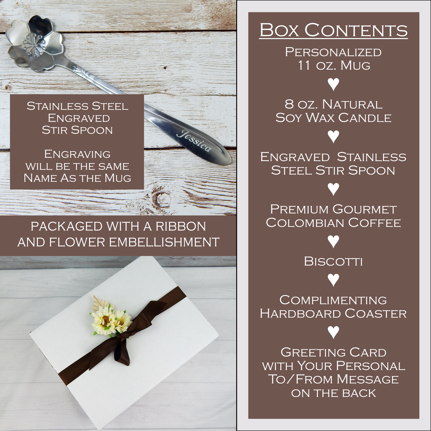 Personalized 30th Birthday Gift Box with Coffee