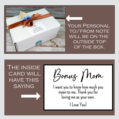 Bonus Mom Gifts with Personalized Mug and Heartfelt Message