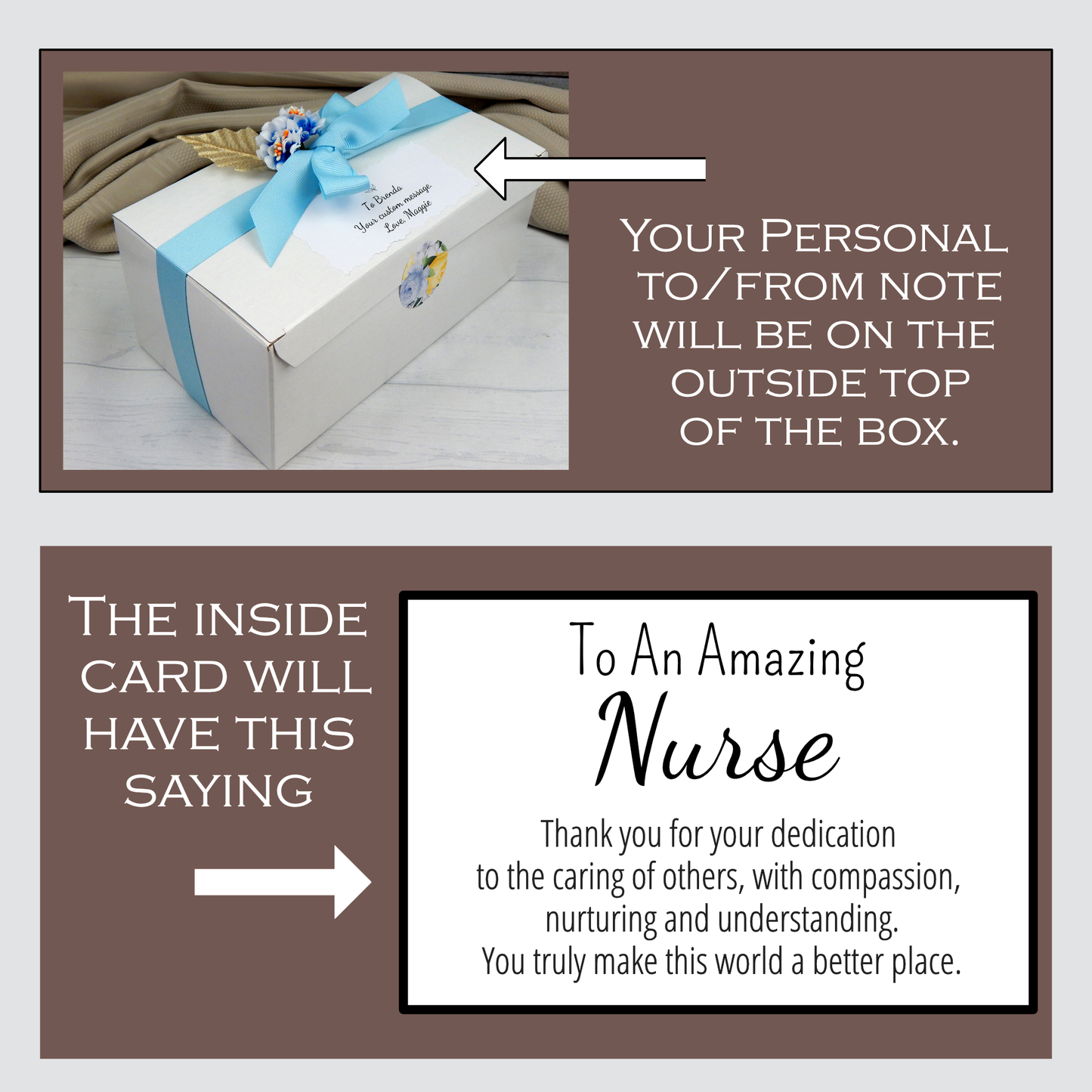 Nurse Appreciation Gift Basket Personalized and Meaningful