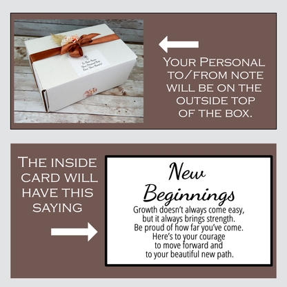 New Beginnings Gift Basket - Gift for Starting Over
