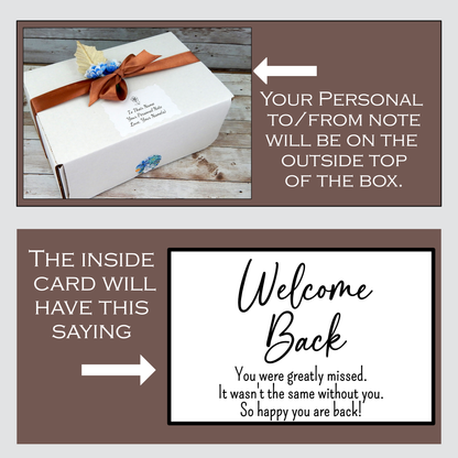 Welcome Back Gift for Co-Worker, Employee, Friend or Loved One