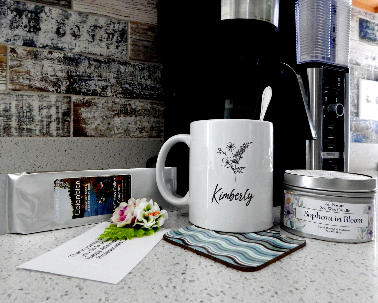 custom mug and coffee gift set
