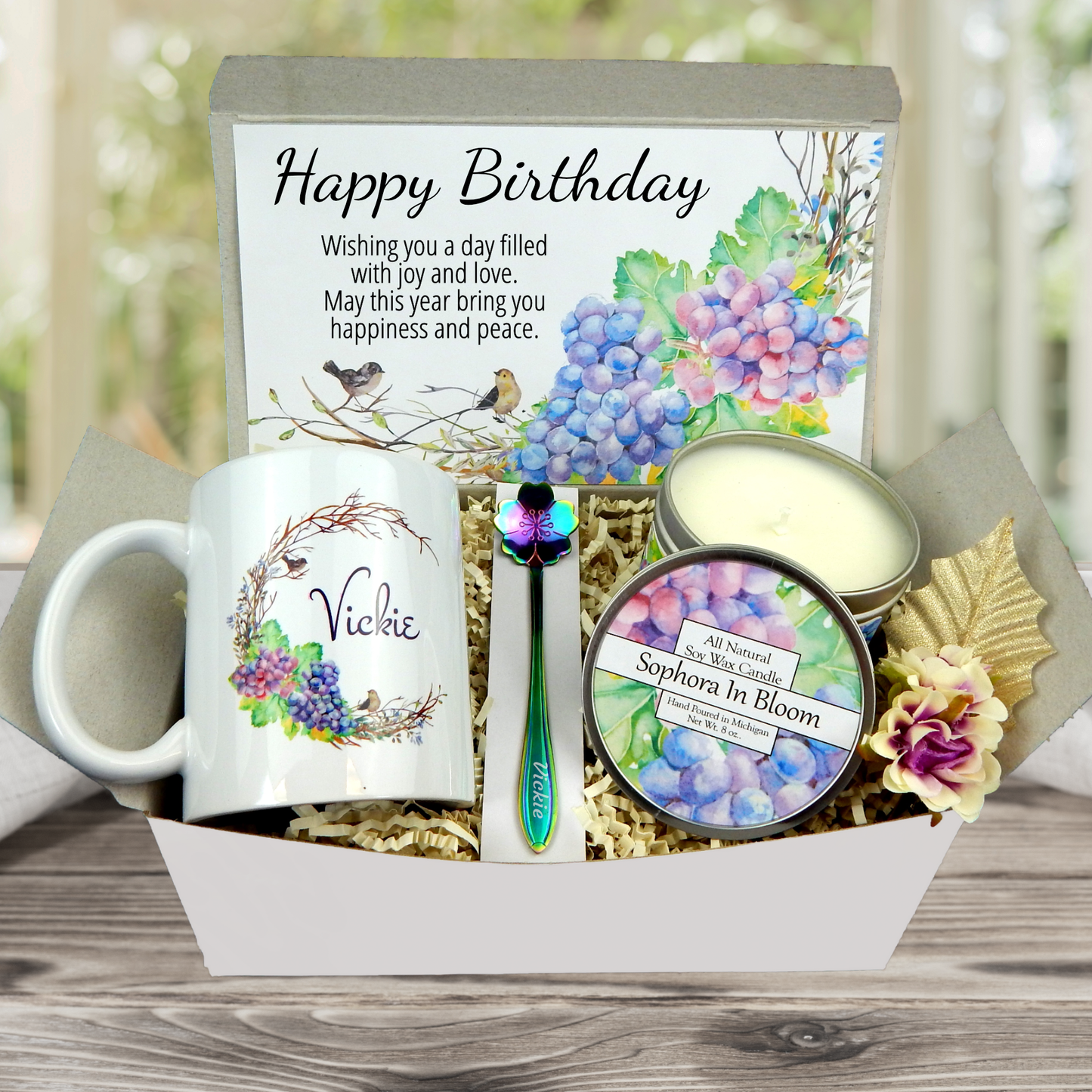 Happy Birthday Gift Box with Personalized Mug