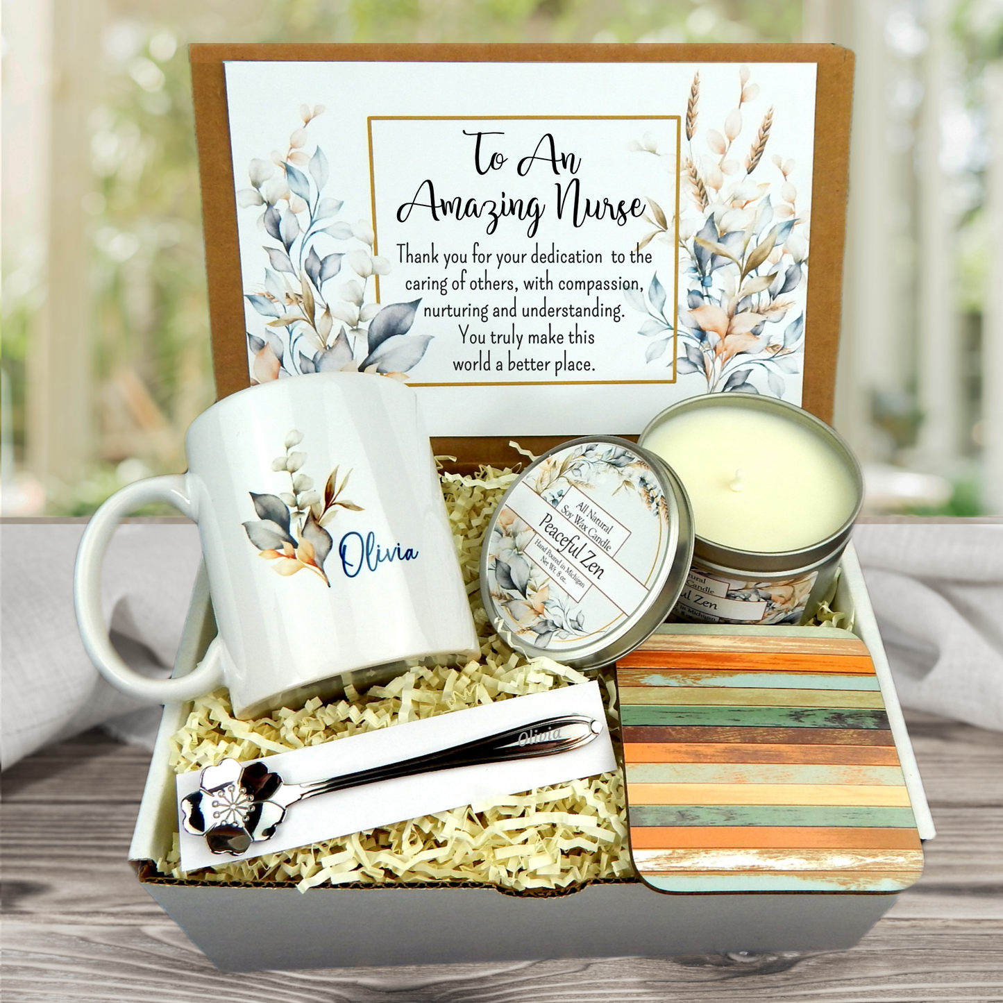 Nurse Appreciation Gift Basket with Coffee Mug