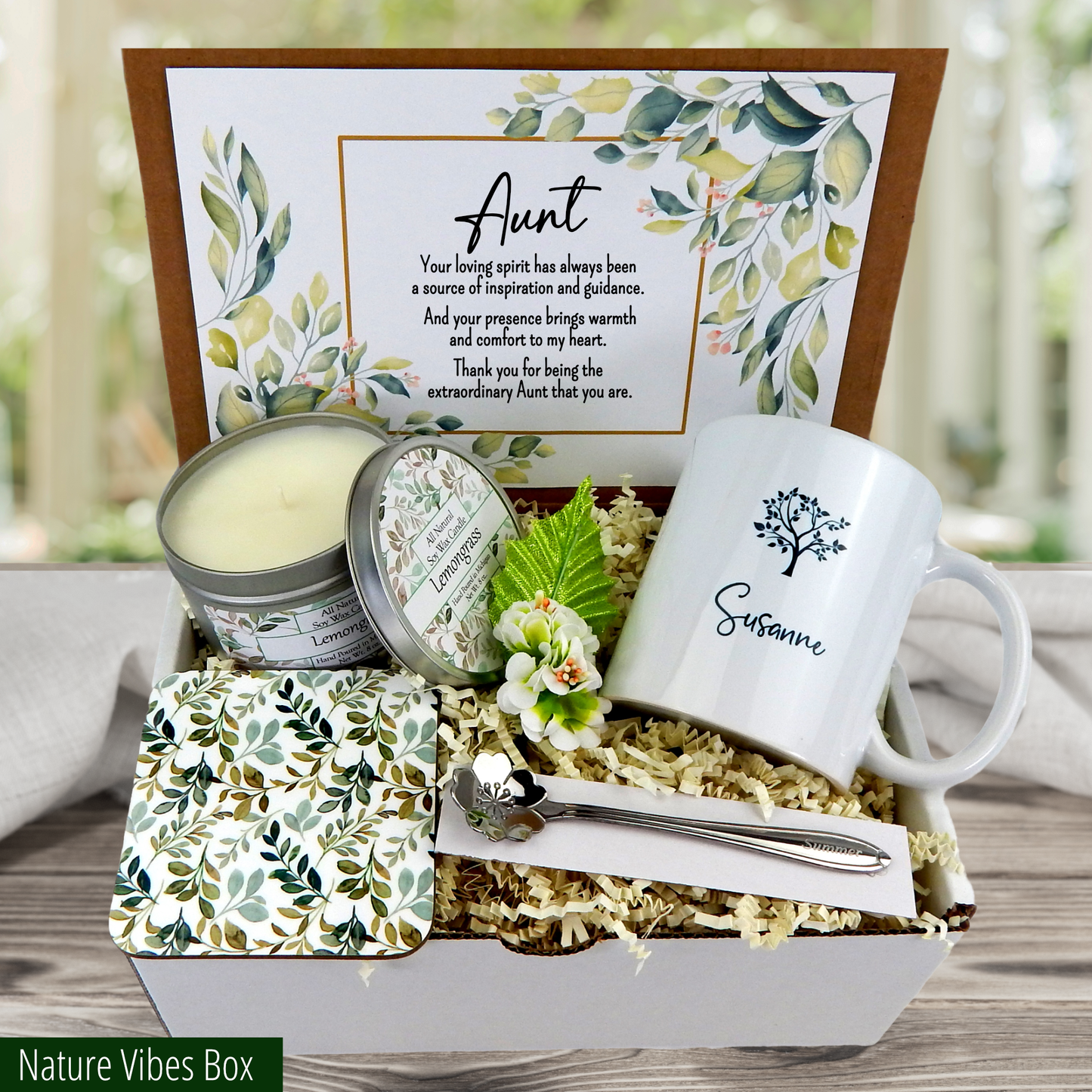 nature themed Unwrap Joy on Your Aunt's Birthday with a Custom Gift Basket
