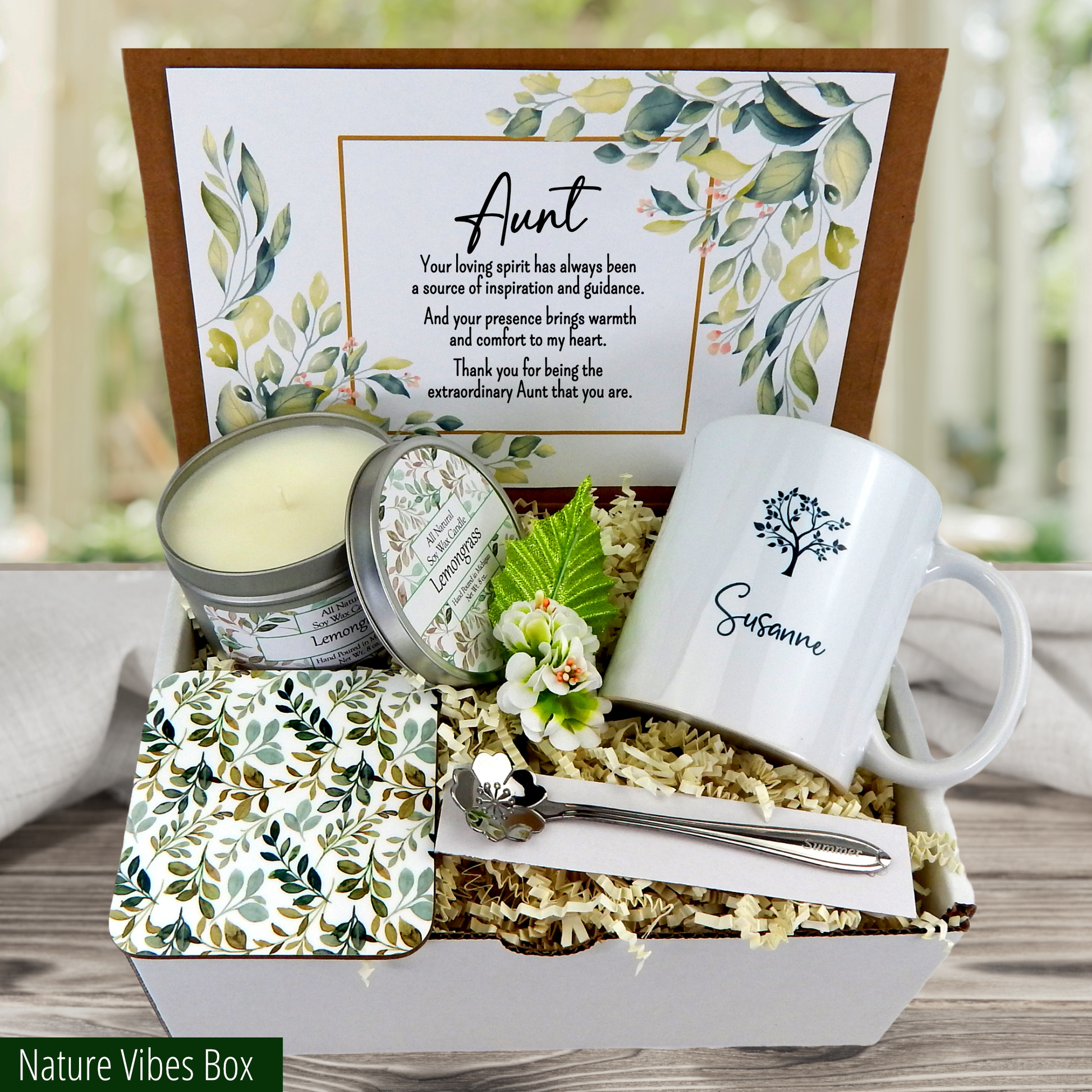 nature themed Unwrap Joy on Your Aunt's Birthday with a Custom Gift Basket