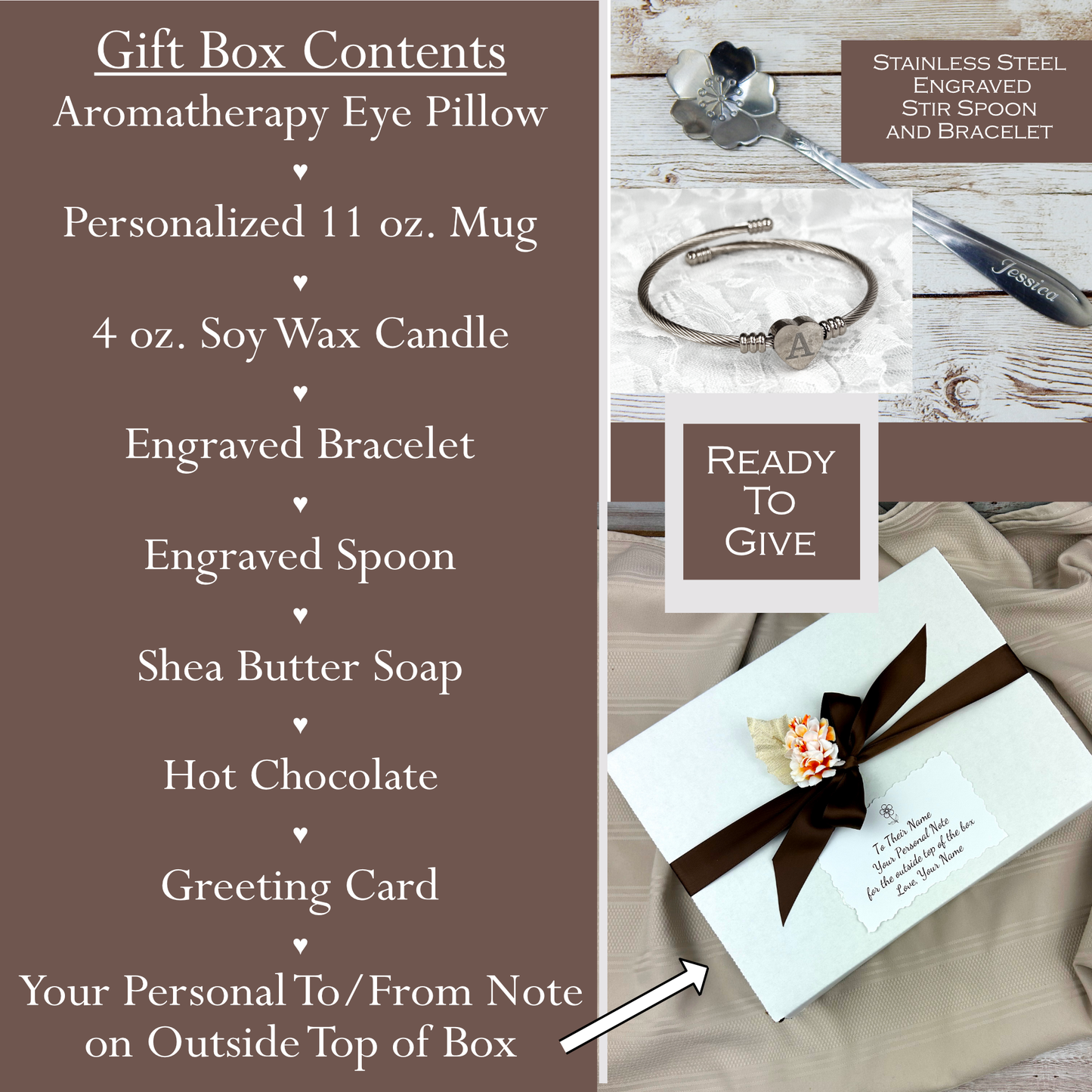 Gift for Sister-In-Law for Birthday - Personalized Spa Gift Basket