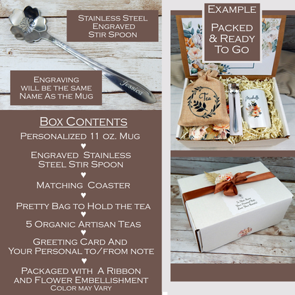 Retirement Gift Basket with Tea for Women