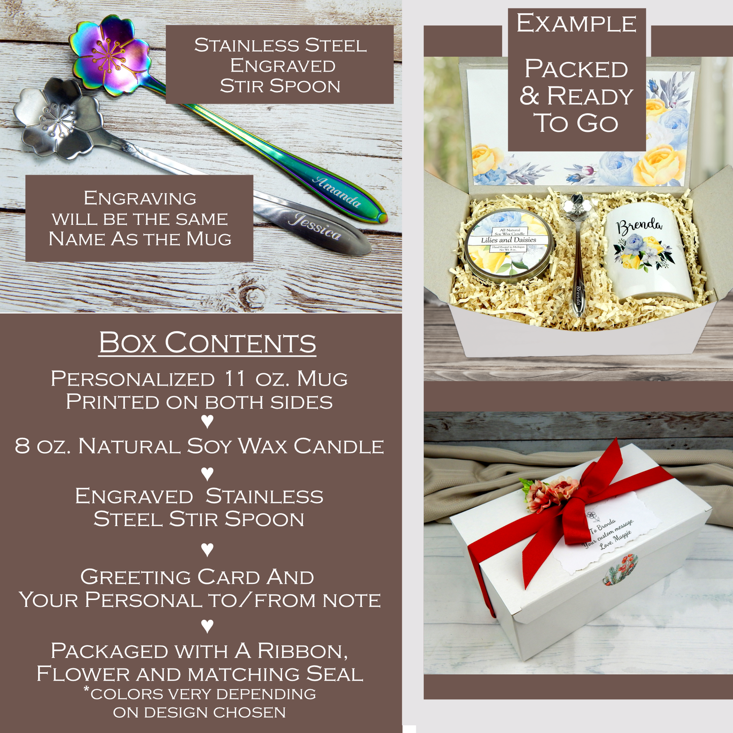 Christmas Gift Box with Personalized Coffee Mug and Heartfelt Message
