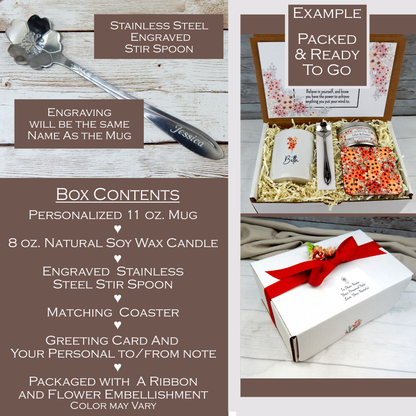 Corporate Christmas Gift Box with Personalized Coffee Mug