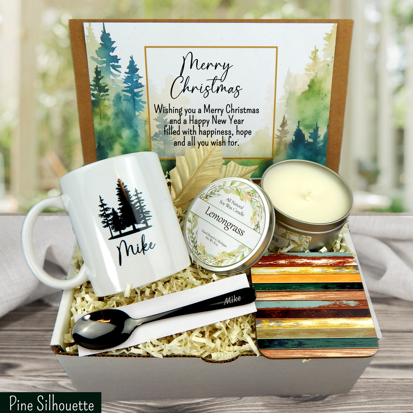 Corporate Christmas Gift Box with Personalized Coffee Mug