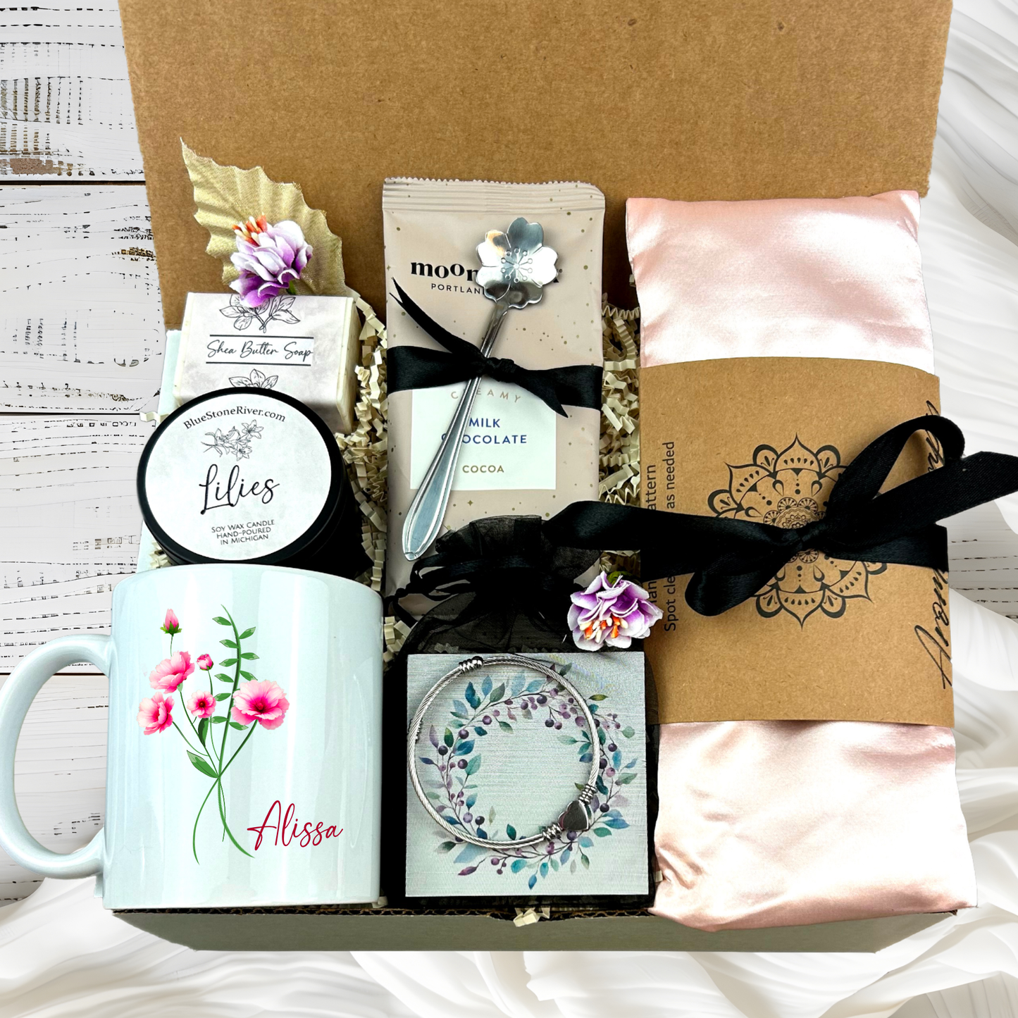 Gift for Sister-In-Law for Birthday - Personalized Spa Gift Basket