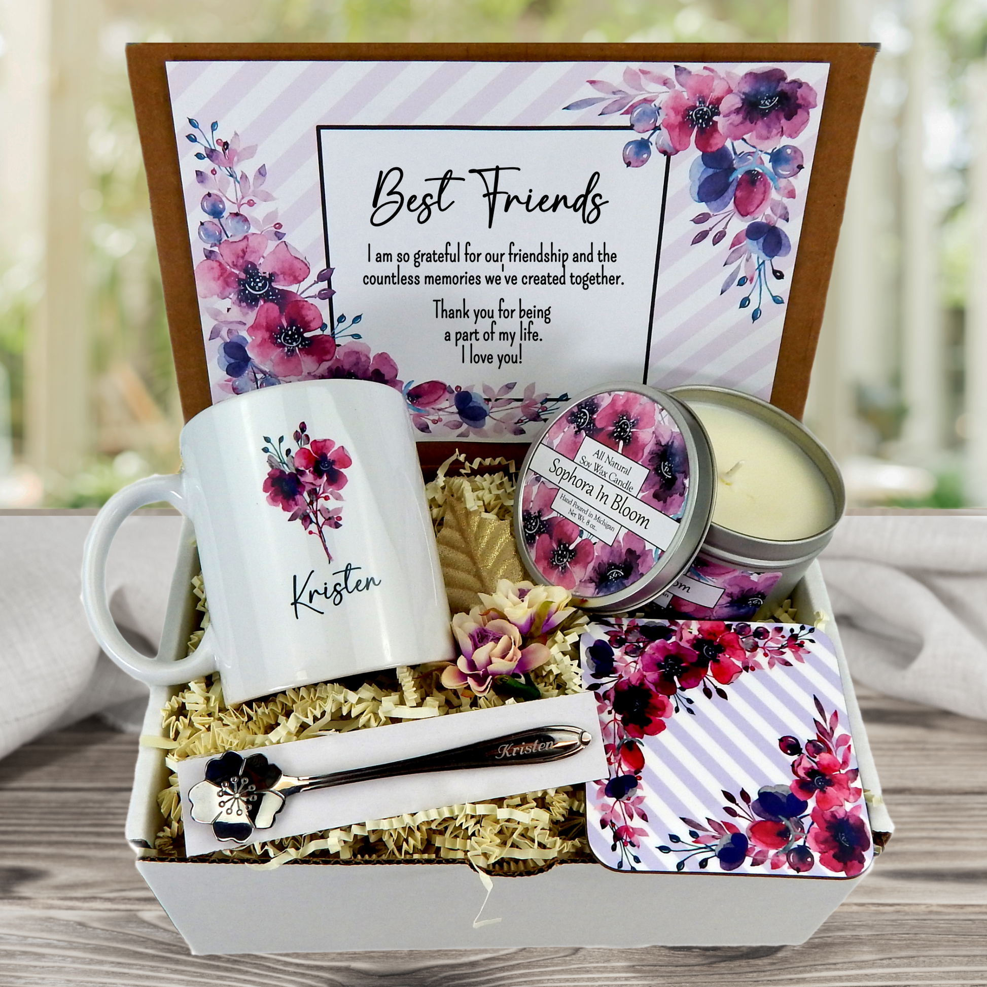 Sisters Make the Best Friends Personalized Soy Candle 