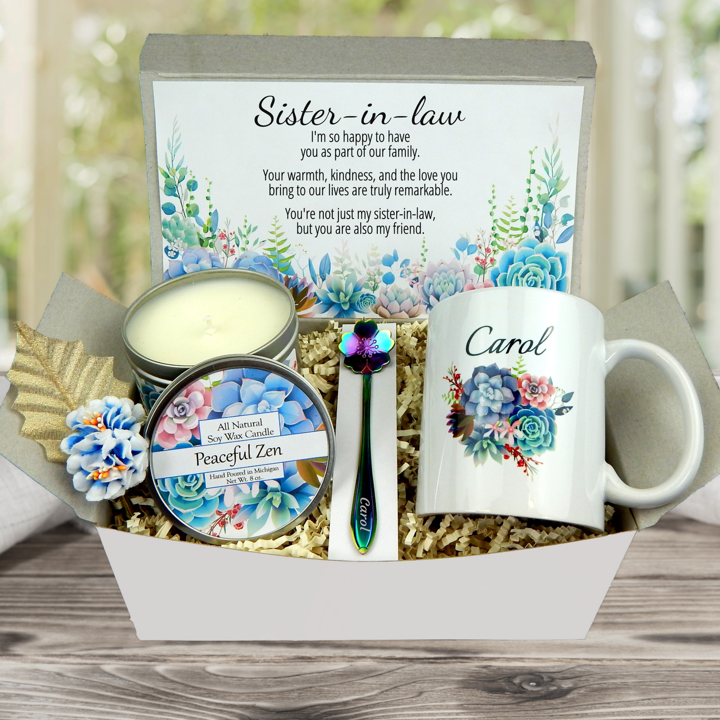 Sister-In-Law Gift Basket with Personalization