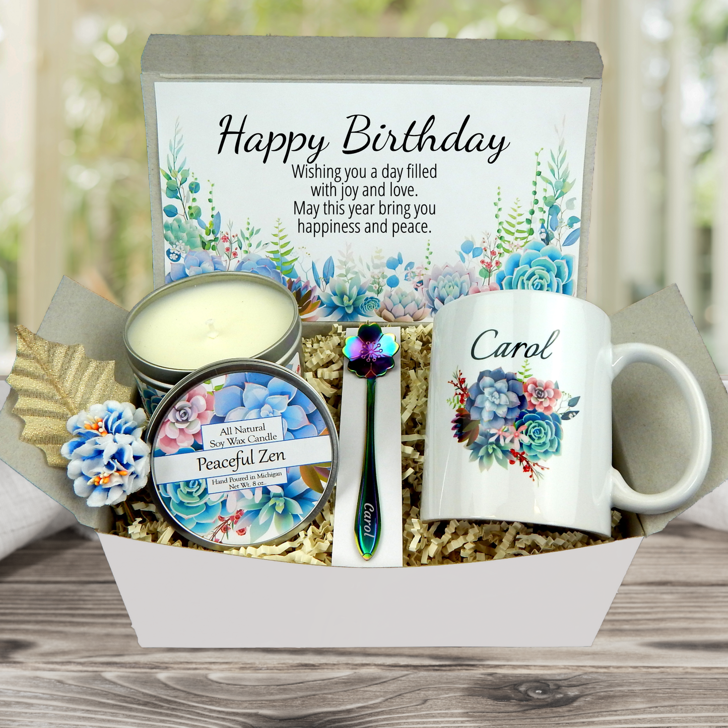 Happy Birthday Gift Box with Personalized Mug