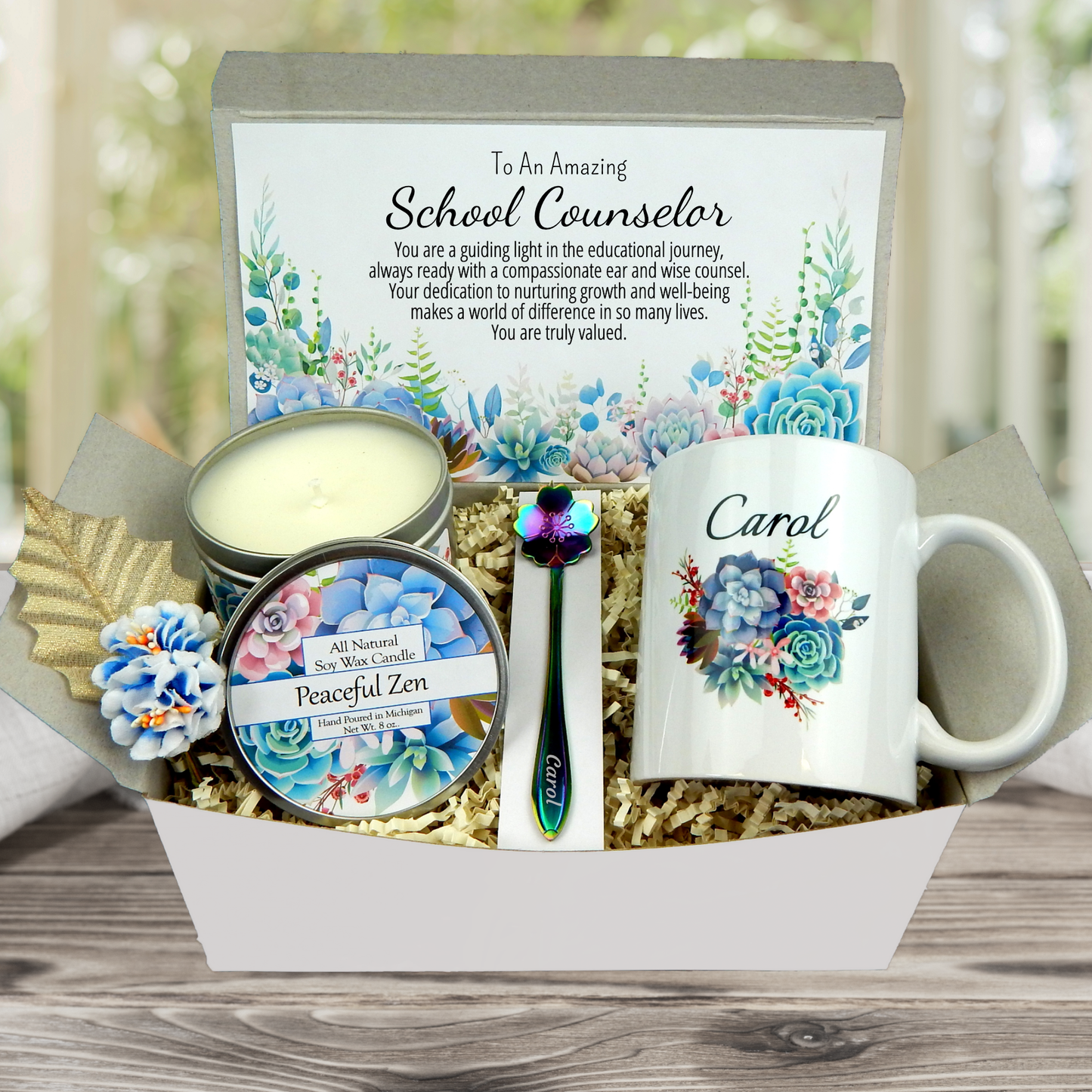 School Guidance Counselor Gift with Meaningful Message and Personalized