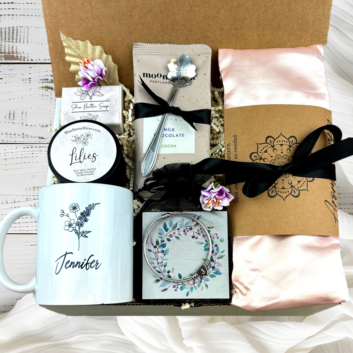 Gift for Sister-In-Law for Birthday - Personalized Spa Gift Basket